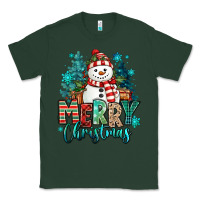 Sports Green merry christmas snowman Classic Tee - MaliasSmallBusiness