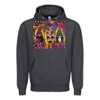 Smoke mardi gras gnome Zipper Hoodie - CowGirlArtShop