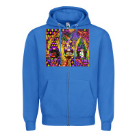 True Royal mardi gras gnome Zipper Hoodie - CowGirlArtShop