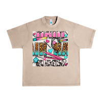 French Oak leopard and cowhide hair and curling iron with hearts and flowers seam Urban Heavy Tee - BundleAndBundleShop