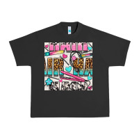 Pigment Black leopard and cowhide hair and curling iron with hearts and flowers seam Urban Heavy Tee - BundleAndBundleShop