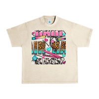 Sandshell leopard and cowhide hair and curling iron with hearts and flowers seam Urban Heavy Tee - BundleAndBundleShop