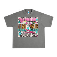 Tornado leopard and cowhide hair and curling iron with hearts and flowers seam Urban Heavy Tee - BundleAndBundleShop