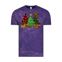 Cloud Purple Mexican Christmas trees Vintage Tee - NancyCooperArtShop