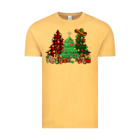 Vintage Mustard Mexican Christmas trees Vintage Tee - NancyCooperArtShop
