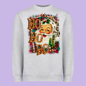 Christmas Ho Ho Ho Heavyweight Sweatshirt Designed By Bettercallsaul