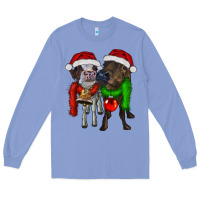 Colony Blue two christmas heifers Long Sleeve Tee - RanaPortraitStore