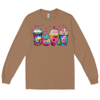 Toasted Coconut tie dye hippie coffee cups Long Sleeve Tee - Jasminsmagicworld