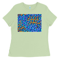 Matcha leopard background turquoise and gold 3200x2400 Ladies Tee - AdoDesignShop