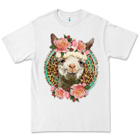White western llama and roses Premium Tee - LillyAllenDesigns