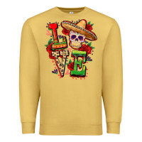 Antique Gold Cinco de mayo love Premium Sweatshirt - FaDigitalArtStudio