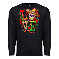 Black Cinco de mayo love Premium Sweatshirt - FaDigitalArtStudio