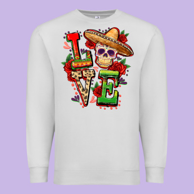 Cinco De Mayo Love Premium Sweatshirt Designed By Fadigitalartstudio