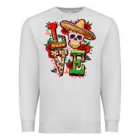 Dove Grey Cinco de mayo love Premium Sweatshirt - FaDigitalArtStudio