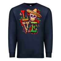 Navy Cinco de mayo love Premium Sweatshirt - FaDigitalArtStudio