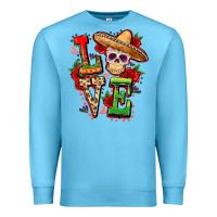 Ocean Blue Cinco de mayo love Premium Sweatshirt - FaDigitalArtStudio