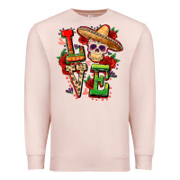 Pale Pink Cinco de mayo love Premium Sweatshirt - FaDigitalArtStudio