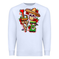 White Cinco de mayo love Premium Sweatshirt - FaDigitalArtStudio