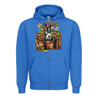 True Royal mardi gras goat Zipper Hoodie - CowGirlArtShop