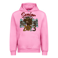 Fuchsia Pink Senior Mom 2023 Urban Hoodie - CowhideDigitalArt