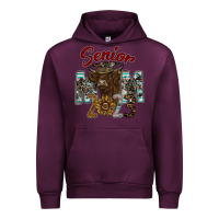 Mauve Wine Senior Mom 2023 Urban Hoodie - CowhideDigitalArt