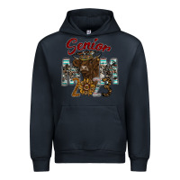 Navy Senior Mom 2023 Urban Hoodie - CowhideDigitalArt