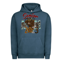 Pigment Midnight Navy Senior Mom 2023 Urban Hoodie - CowhideDigitalArt