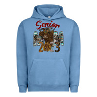 Pigment Pebble Blue Senior Mom 2023 Urban Hoodie - CowhideDigitalArt
