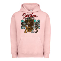 Pigment Salmon Senior Mom 2023 Urban Hoodie - CowhideDigitalArt