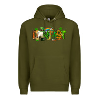 Army Green St. Patrick's Day Dentist Premium Hoodie - CowGirlArtShop