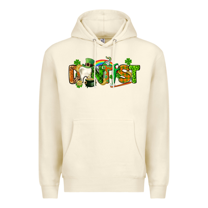 St. Patrick's Day Dentist Premium Hoodie by CowGirlArtShop | Teevron