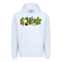 White St. Patrick's Day Dentist Premium Hoodie - CowGirlArtShop