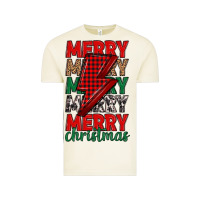 Vintage Arctic merry christmas lightning bolt Vintage Tee - MaliasSmallBusiness