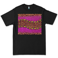Black mardi gras  leopard pink glitter bead Premium Tee - BarkalooDesign