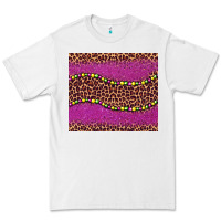 White mardi gras  leopard pink glitter bead Premium Tee - BarkalooDesign