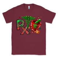 Burgundy rx christmas pharmacy Classic Tee - MaliasSmallBusiness