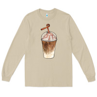 Mushroom iced coffee with cream Long Sleeve Tee - BarkalooDesign