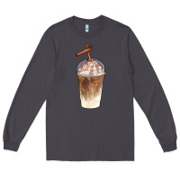 Smoke iced coffee with cream Long Sleeve Tee - BarkalooDesign