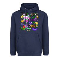 Navy this girl needs a drink Heavyweight Hoodie - OliviaCreatesArt
