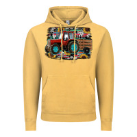 Vintage Mustard western tracktor Vintage Hoodie - RanaPortraitStore