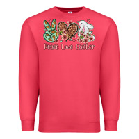 Cardinal Easter Day Peace love Easter Premium Sweatshirt - OliviaCreatesArt
