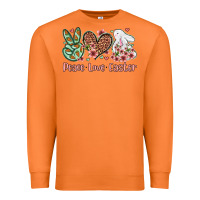 Carrot Easter Day Peace love Easter Premium Sweatshirt - OliviaCreatesArt