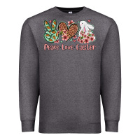 Easter Day Peace Love Easter Premium Sweatshirt | Teevron