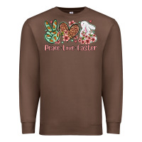Chestnut Easter Day Peace love Easter Premium Sweatshirt - OliviaCreatesArt