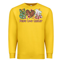 Lemon Easter Day Peace love Easter Premium Sweatshirt - OliviaCreatesArt
