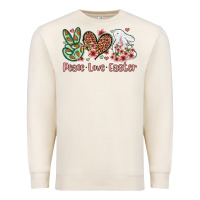Sandshell Easter Day Peace love Easter Premium Sweatshirt - OliviaCreatesArt