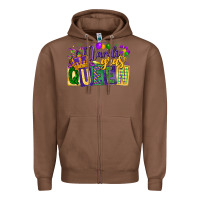 Chestnut mardi gras queen Zipper Hoodie - CowGirlArtShop
