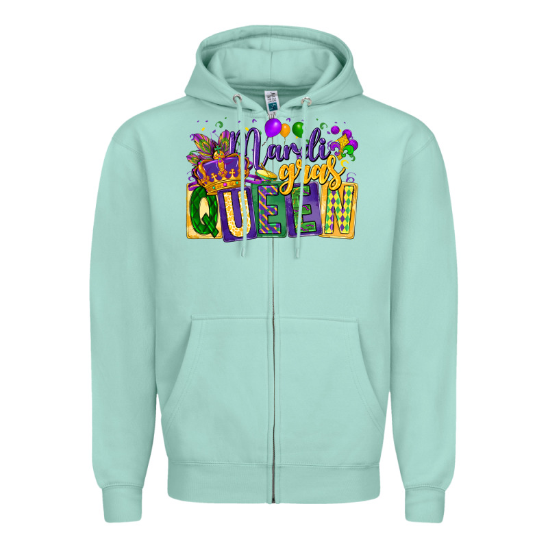 Mardi Gras Queen Zipper Hoodie by CowGirlArtShop | Teevron