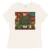 Bone wild chıld aztec gemstone and cactus Ladies Tee - Artiststas
