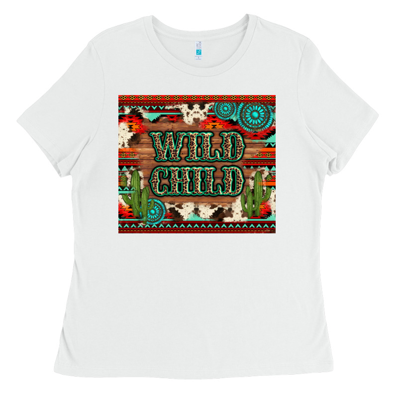 Wild Chıld Aztec Gemstone And Cactus Ladies Tee by Artiststas | Teevron
